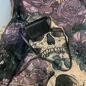 Black Leather Crossbody Bag